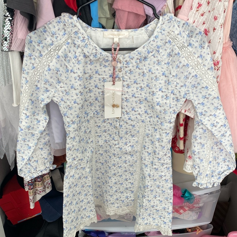 LOVESHACKFANCY Senabelle dress - Size 8-9 NWT